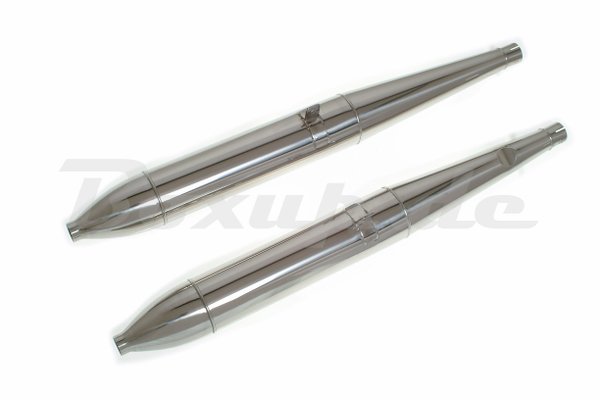 2 Endschalldämpfer BMW R50-60 Edelstahl/ 2 Silencers BMW R50/60 Stainless Steel Artikel Nr. 111088